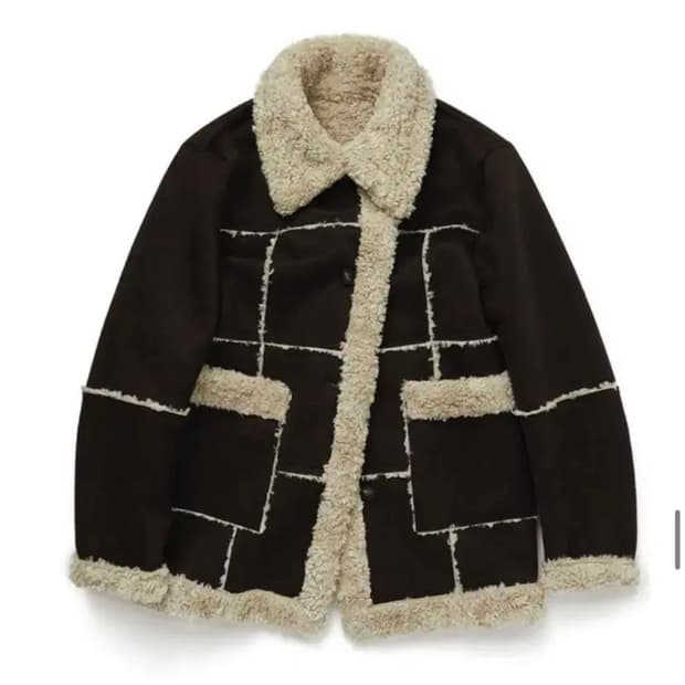 CURRENT 시어링 리버시블 퍼 자켓