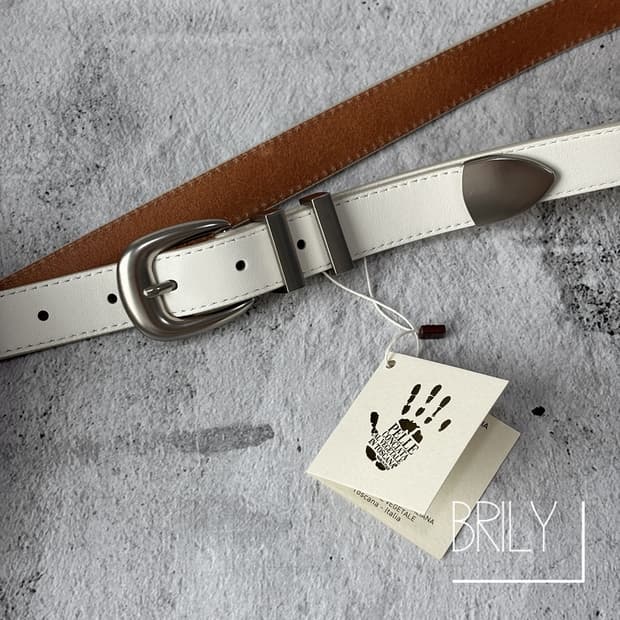 [Unisex] JAY 클래식 미디움 웨스턴 이태리 펠레 소가죽 벨트