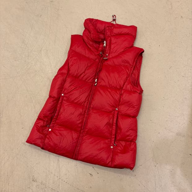 로렌 랄프로렌 레드 푸퍼 다운 패딩 조끼