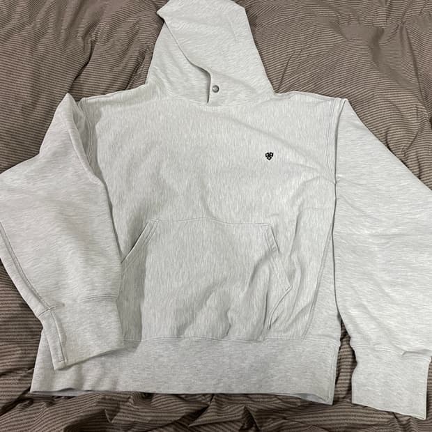 [ L ] 21FW 헤리티지플로스 221 리버스 후디 멜란지 그레이