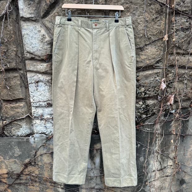 80~90s rrl 폴로 컨트리 스포츠맨 왁스코튼 치노 팬츠 34