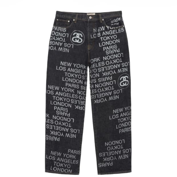 스투시 시티링크 데님 블랙 36사이즈 새상품