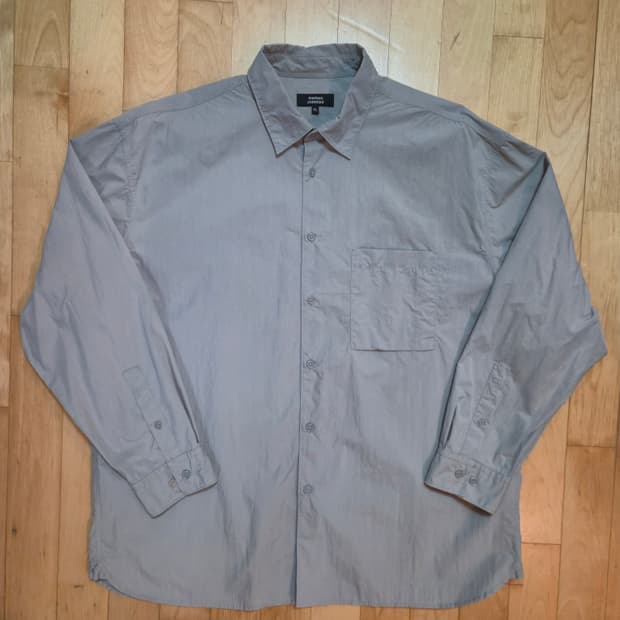 무신사 스탠다드 시티 레저 셔츠 XL 라이트 그레이