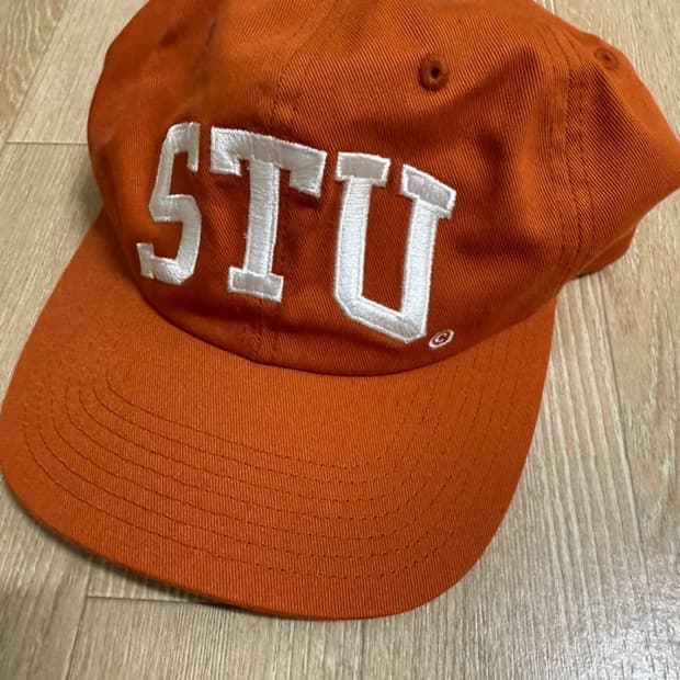 스투시 STU 아치 로고 볼캡 오렌지