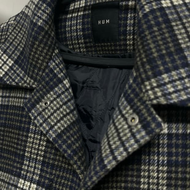 HUM 체크 자켓 100-105