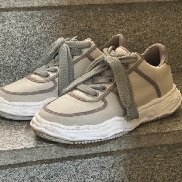 미하라 야스히로 웨인 캔버스 그레이 43사이즈 스니커즈