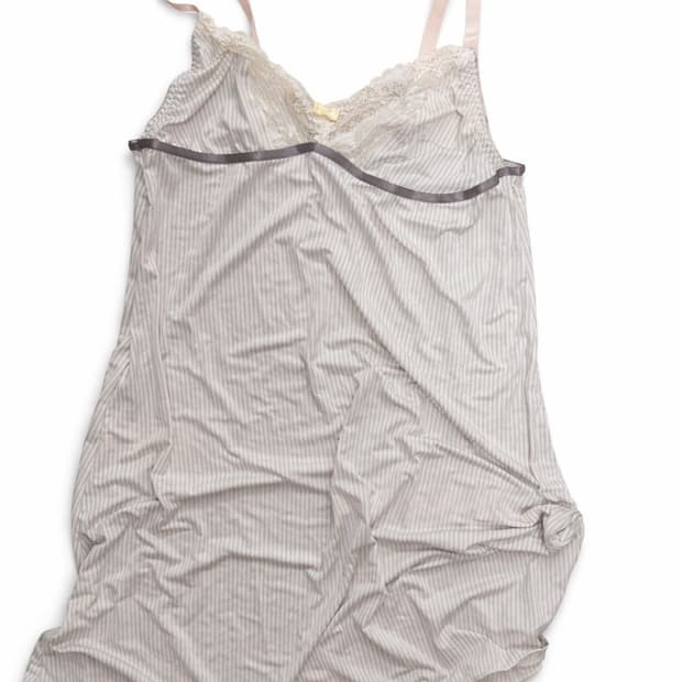 빈티지 로맨틱 갸루 스트라이프 슬립