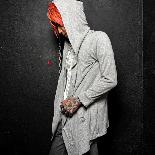 Hooded Draped Cardigan 