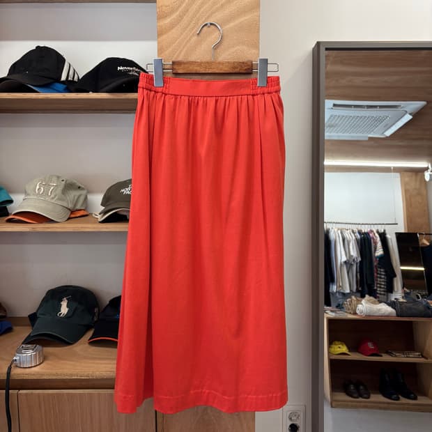 PIERRE CARDIN CORAL RED SKIRT