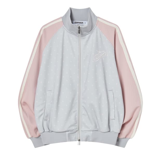 프렌다 DOT JERSEY  JACKET GRAY 도트 져지 집업 자켓
