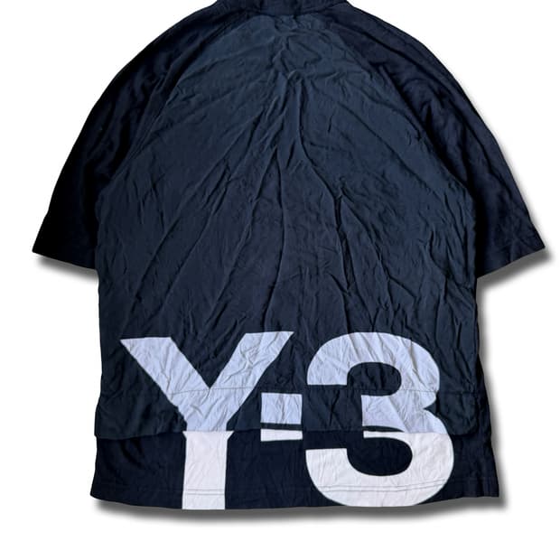 요지야마모토 Y-3 로고 셰이드 져지 반팔 티셔츠