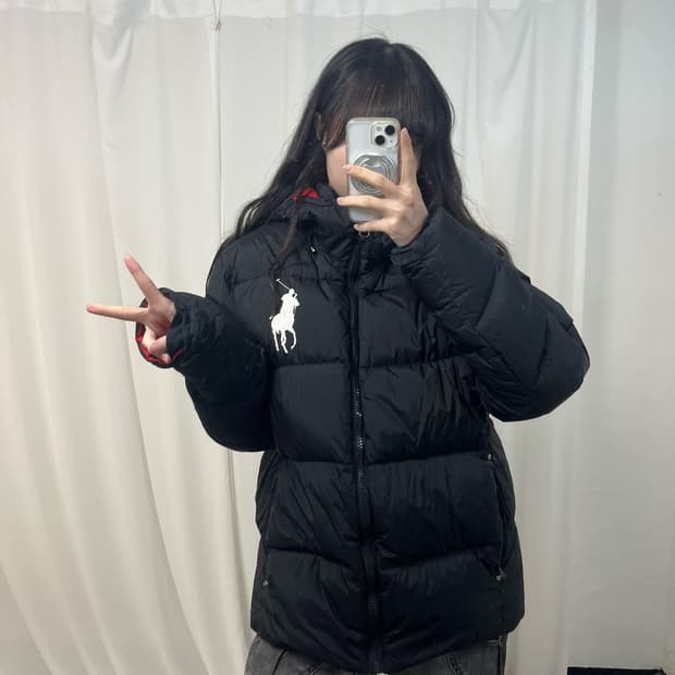 Polo Black Big Pony Down Padding