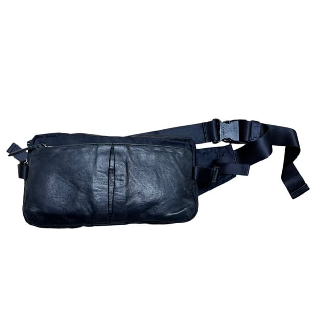 Yohji yamamoto Y‘saccs Leather Waist Bag