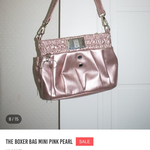 쿨사이드옵더 필로우 THE BOXER BAG MINI pink pearl