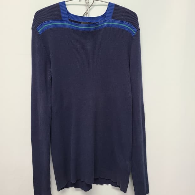 엠포리오아르마니 네이비 골지 니트 52 xl