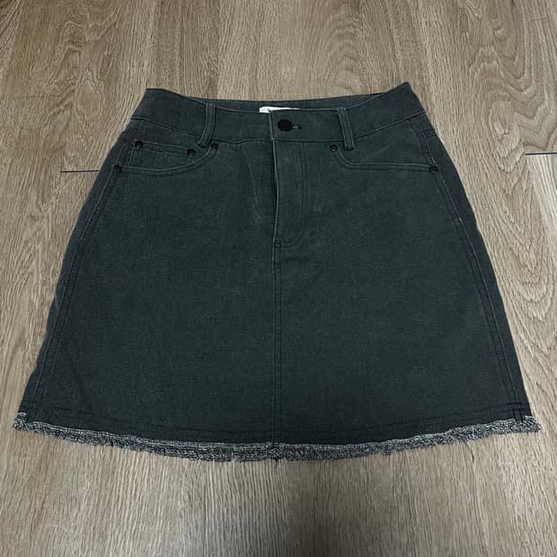 랭글러 차콜 미니 스커트 S