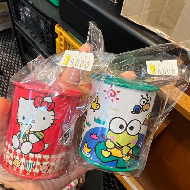 빈티지 산리오 틴케이스 저금통