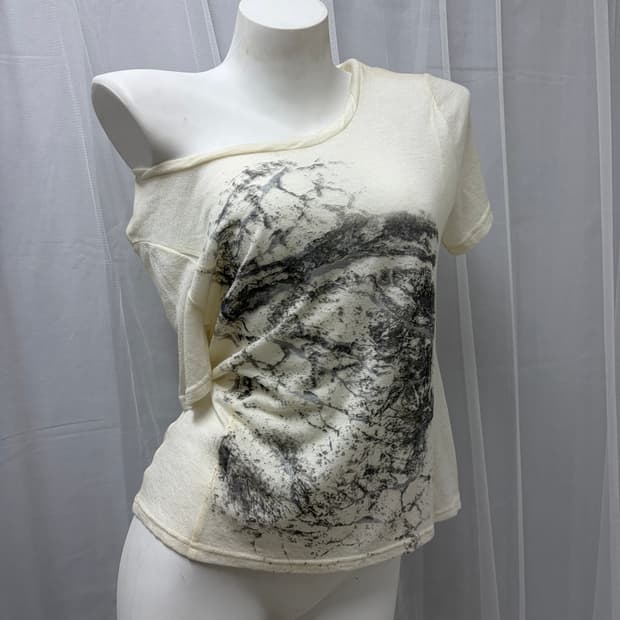 [Vintage] Grunge Washed Knit Top