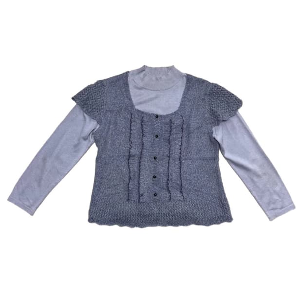 Lavender layered knit