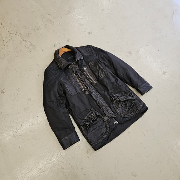 ERMANNO SCERVINO 에르마노 설비노 버팔로 가죽 패딩자켓 L