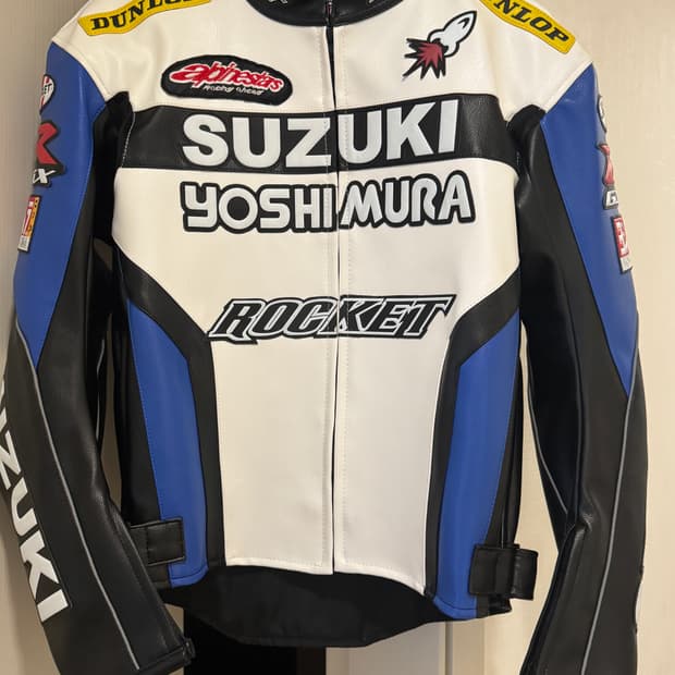 SUZUKI 스즈키 요시무라 바이크 레이싱 자켓 L