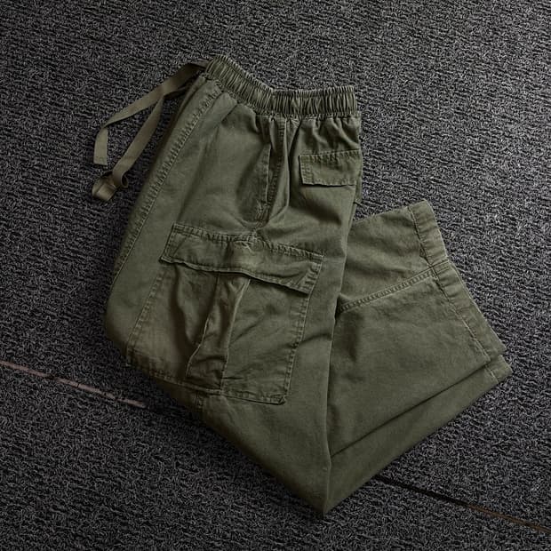 파머스마켓 벌룬핏 카키 퍼티그 카고 팬츠 1619