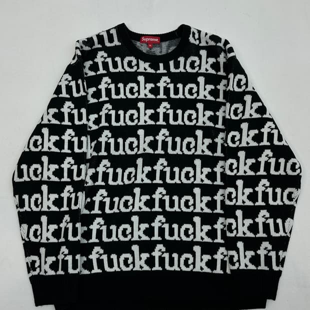 슈프림 FUCK 스웨터 - SS22