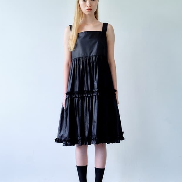 코스모스 발레리나 원피스 블랙