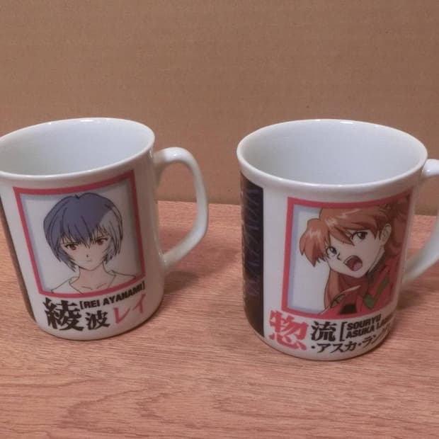 에반게리온 레이 아스카 머그컵 세트