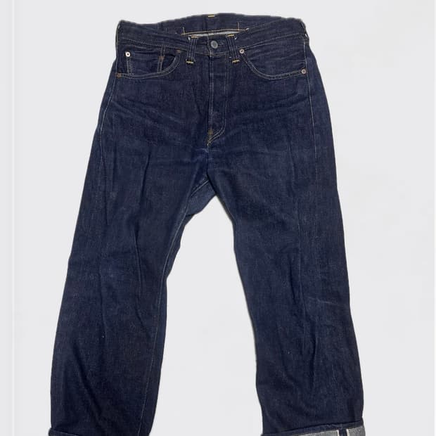 리바이스 501XX BIG E 신치백 셀비지 팬츠 W32 L28
