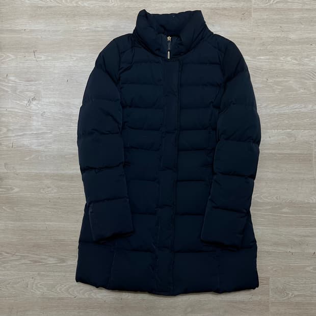 헤지스 여성 프리미엄 구스다운 롱패딩 점퍼 [네이비] XS/85