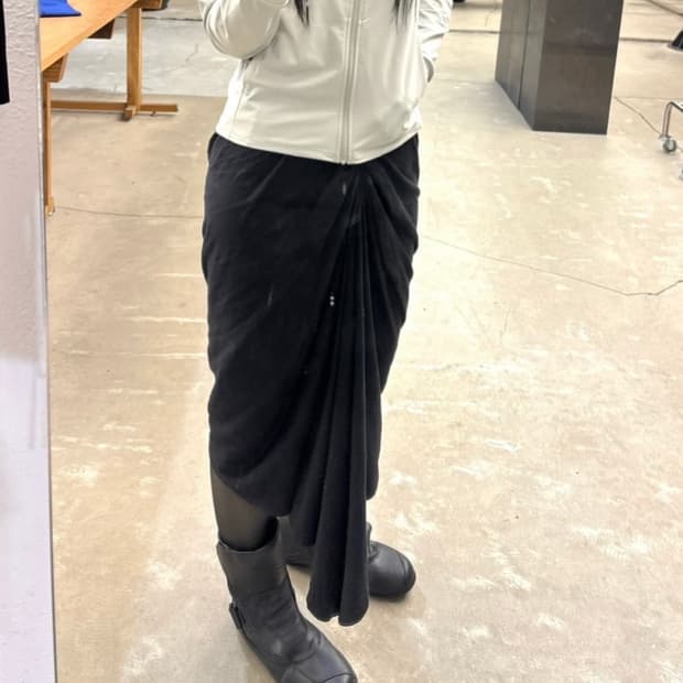 릭오웬스 다크쉐도우 드레이핑 스커트
