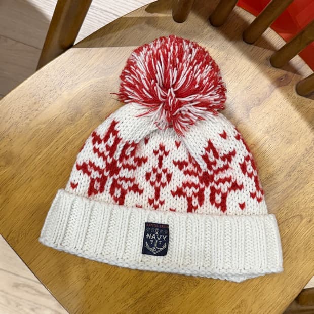 캐피탈 3g snow pattern knit cap
