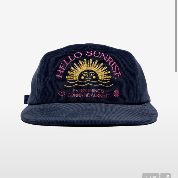 헬로선라이즈 Corduroy Cap  네이비