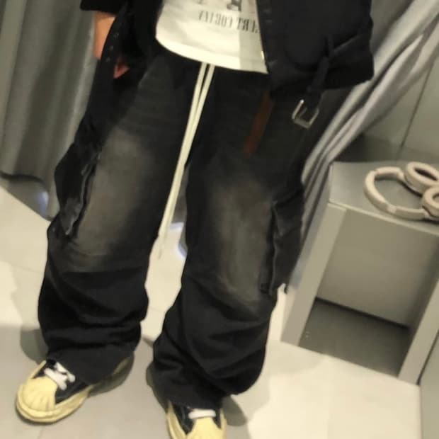 택포) 트릴리온 카고 리벳 데님