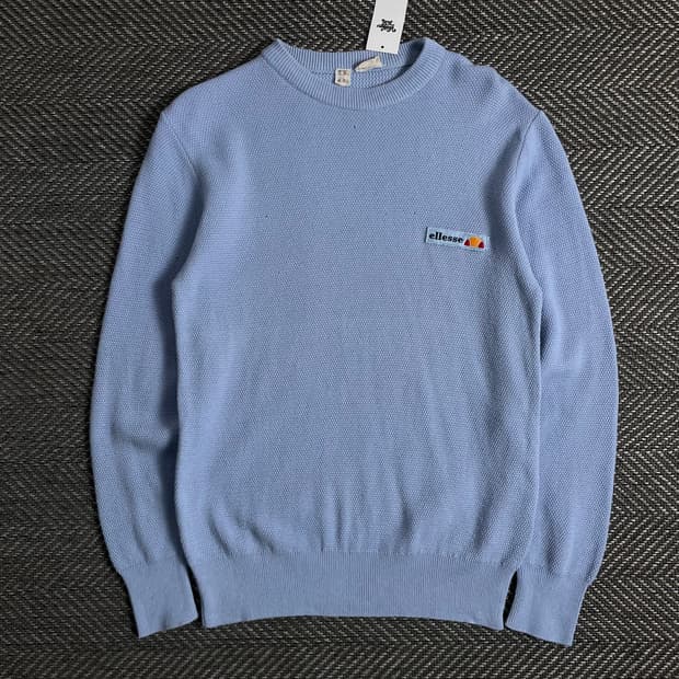 00s 엘레쎄 올드스쿨 미니멀 와플 니트o 3153