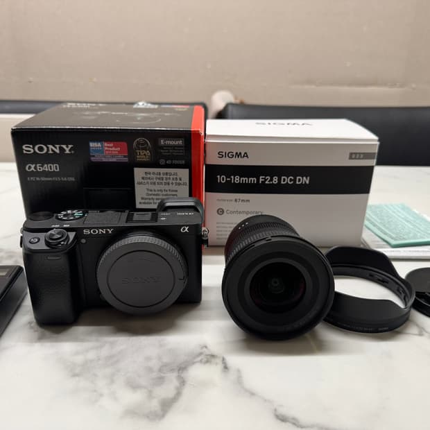 소니a6400+시그마10-18렌즈