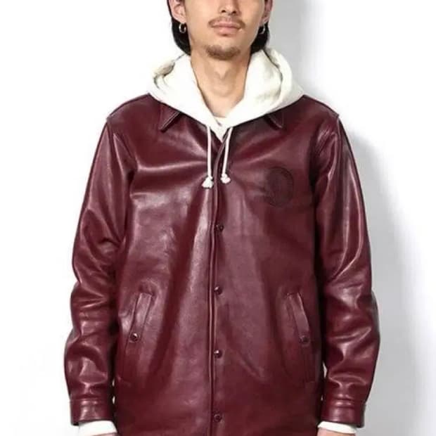 와코마리아 18fw 레더 코치 자켓