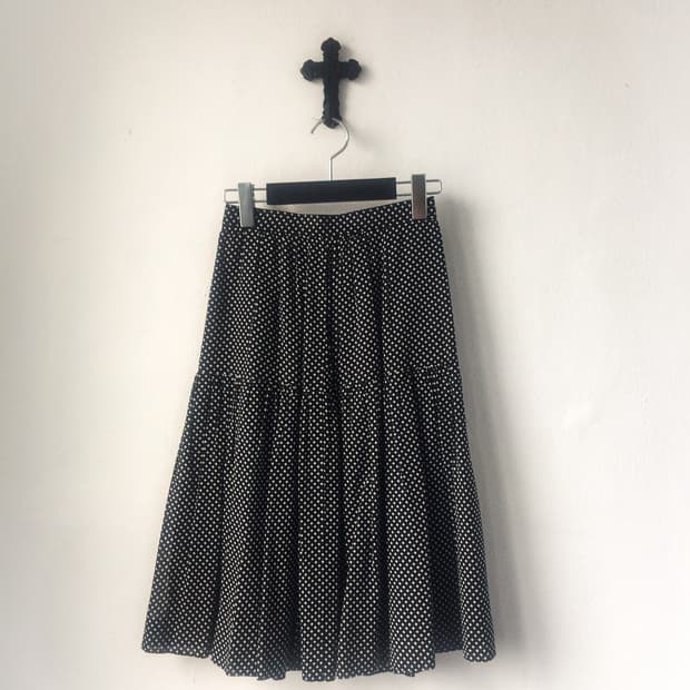 pattern long skirt