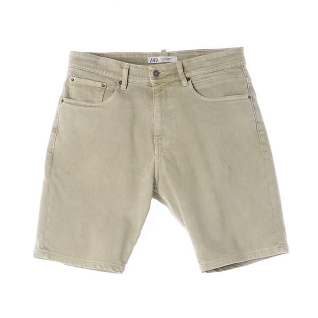 ZARA 베이지 데님 하프 팬츠 32