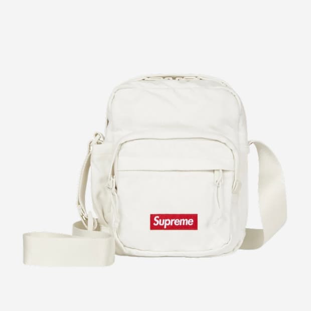 슈프림 데님 숄더백 화이트 - 25FW