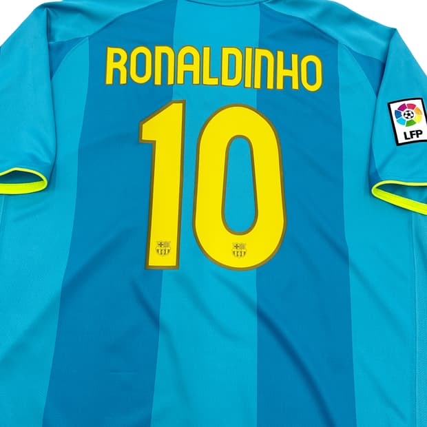 나이키 07-08 바르셀로나 캄노우 50주년 어웨이 호나우지뉴