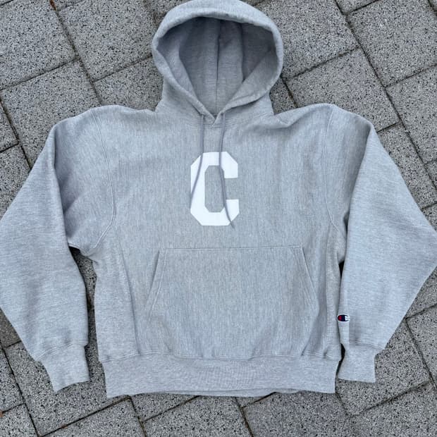 90-00s Champion 리버스위브 C로고 후디