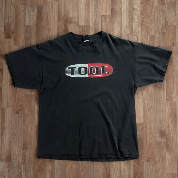 90s tool og tour 툴 빈티지 티셔츠