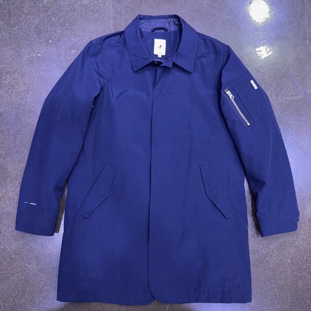 캉골 맥코트 발마칸 트렌치코트 네이비 M