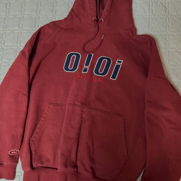 오아이오아이 oioi 후드티 레드