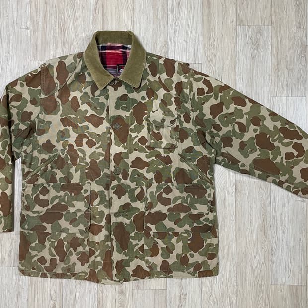 105~110) 60's 레드헤드 덕카모 코듀로이카라 헌팅자켓