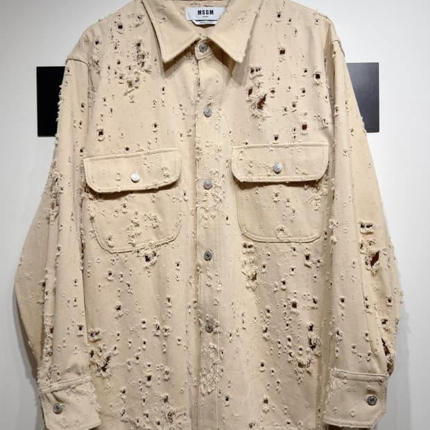 MSGM 이태리 데미지 자켓