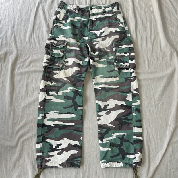 아베크롬비 og 밀리터리 카모 카고팬츠 36(32~)