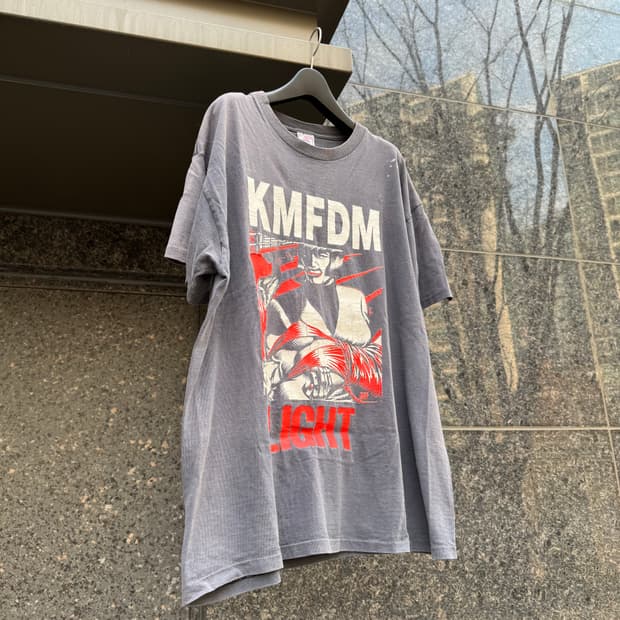 빈티지 KMFDM 밴드 티셔츠